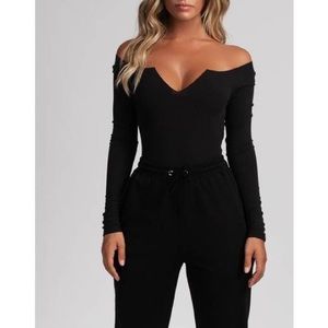 MESHKI black bodysuit